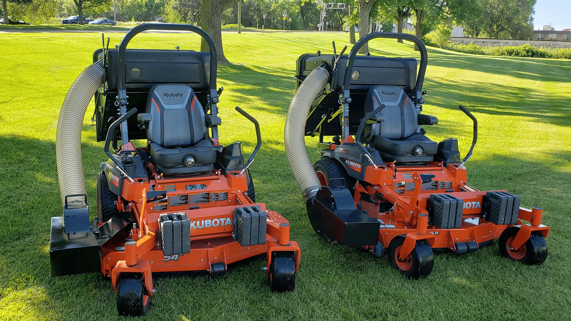 Leaf vacuum attachment for zero turn mower sale