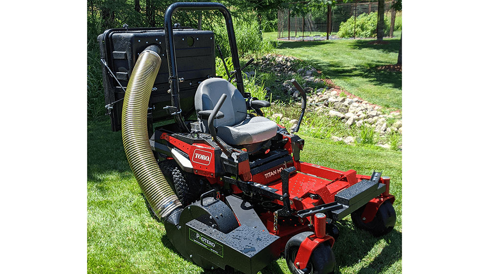 Bush Hog Bagger Protero PV13 Grass Catcher (Shown on Toro)